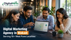 Digital marketing team at an agency based in Wakad, Pune.