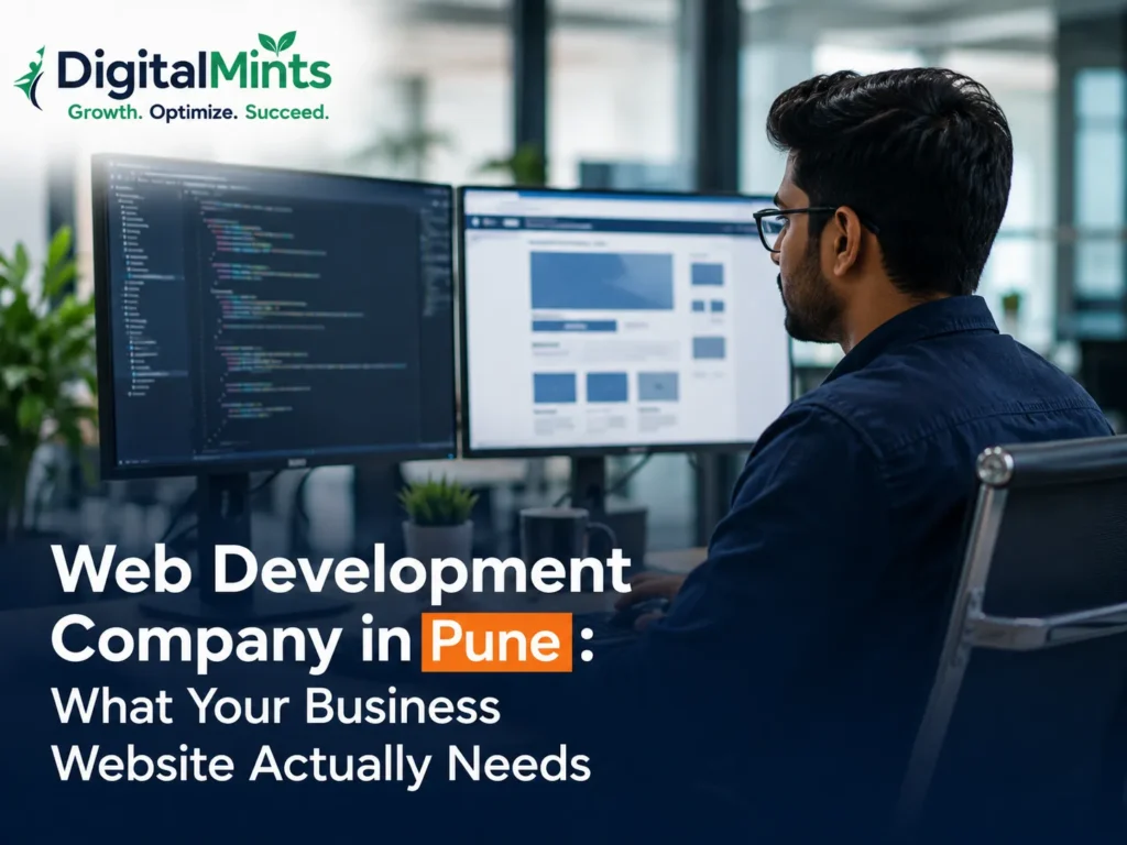 Web developer building a business website for a Pune company.